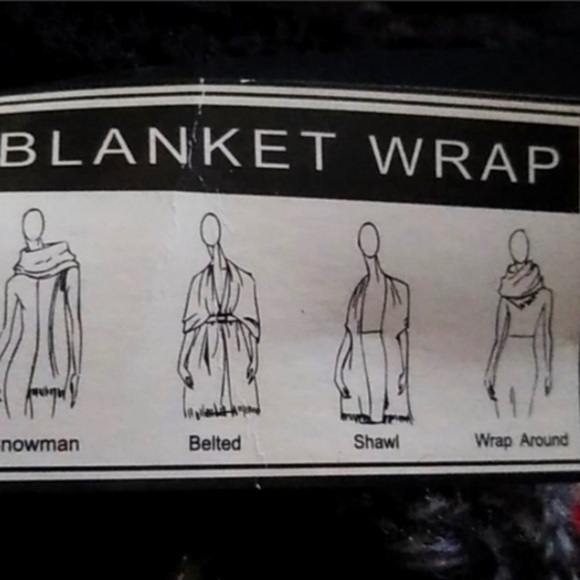 FIORI DI FIRENZE Long wool blanket scarf shawl wrap Italian wool winter luxury - Picture 8 of 8